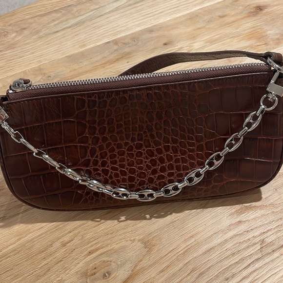 BY FAR Brown Crocodile Rachel bag - Picture 5 of 13
